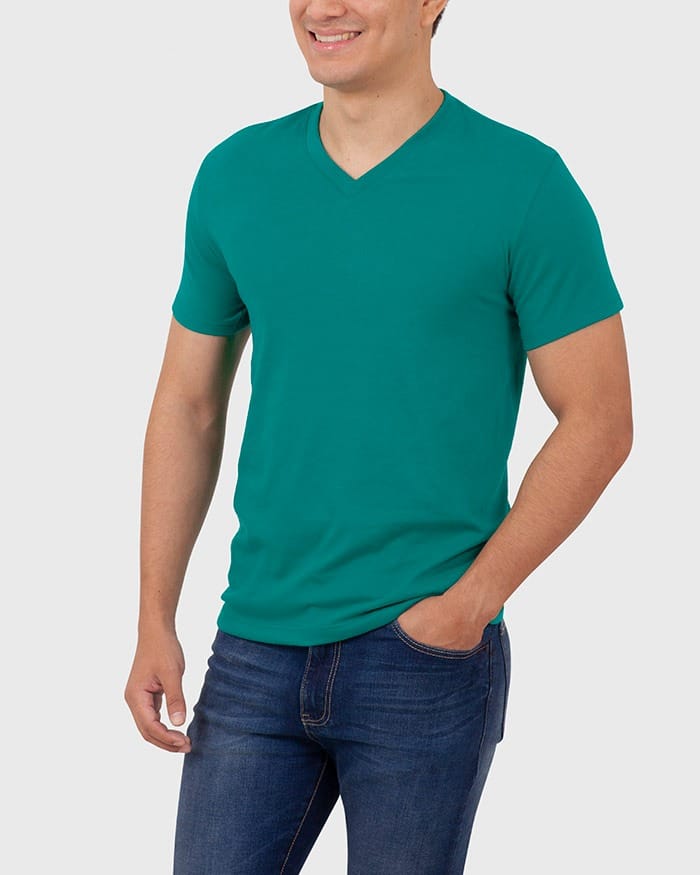 Camisetas Cuello V Slim Fit